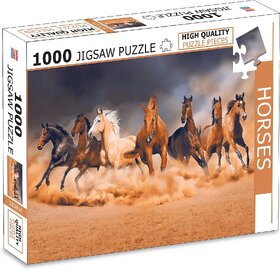 1000 Pcs Jigsaw Puzzle  Horses