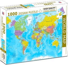1000 Pcs Jigsaw Puzzle  World Map