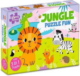 My First Jungle Fun Jigsaw Puzzle Game  3+ Year Old Toddler Toy