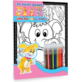 3D Velvet Flocking Board Front