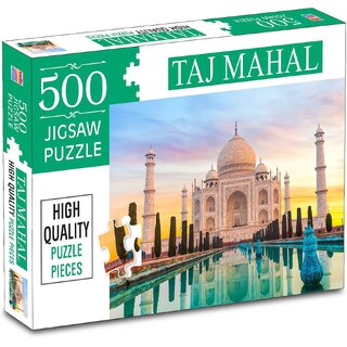 Taj Mahal 500-Piece Jigsaw Puzzles for Kids and Childrens  Ages 9+