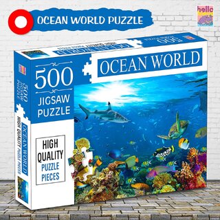 Ocean World 500-Piece Jigsaw Puzzles for Kids and Childrens  Ages 9+
