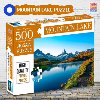 Mountain Lake 500-Piece Jigsaw Puzzles for Kids and Childrens  Ages 9+