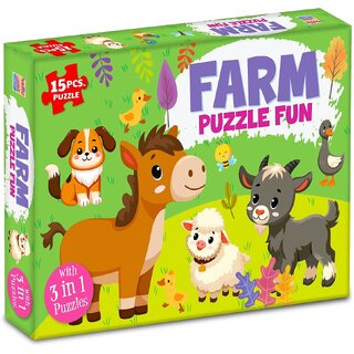My First Farm Fun Jigsaw Puzzle Game  3+ Year Old Toddler Toy