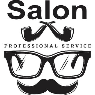 salon professional service stickerwall sticker man salon sticker(58x53)