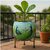 Nanson Hand-Painted Metal Planter with Stand  Premium Decorative Peacock Flower Pot for Indoor  Outdoor Use