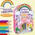 Unicorn Colouring kit with 8 attrative colour pencils, 1 Colouring book  Eraser