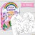 Unicorn Colouring kit with 8 attrative colour pencils, 1 Colouring book  Eraser