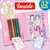 Girls Fashion Kit with 12 multi-colour Pencils suitable for 4 to 10 year old.