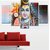 Mahadev Five Piece Poster wall Covering Area-(W 79 X H 49)