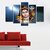 Mahadev Five Piece Poster wall Covering Area-(W 79 X H 49)