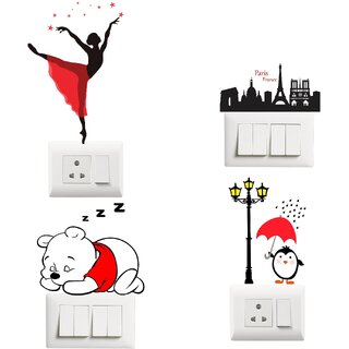 Switch penal sticker of Reading  for decoretive your home's switch board(pvc vin