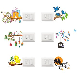 Decorativer  Wall Sticker & Switch Board Sticker Set