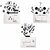 Brushing Panda Wall Set of 3
