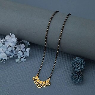 Designer and stylish Gold Plated Mangalsura for Women Alloy Mangalsutra