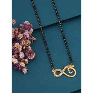 Designer and stylish Gold Plated Mangalsura for Women Alloy Mangalsutra