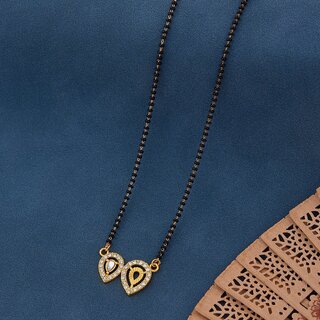 Designer and stylish Gold Plated Mangalsura for Women Alloy Mangalsutra