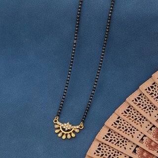 Designer and stylish Gold Plated Mangalsura for Women Alloy Mangalsutra