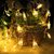 14 LED Mini Wish Bottle Lights Warm White, Corded Electric, Strip Fairy Lights/led String/String Perfect for Christmas