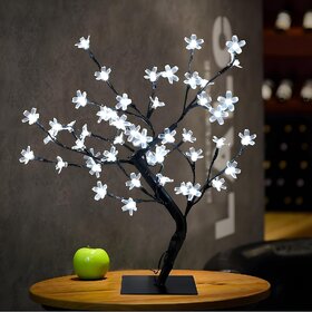 Cherry Blossom Tree White Table Lamp