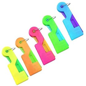 (Pack of 5) Automatic Sewing Needle Device Threader Thread Device Needle Threader for Hand Stitching and Sewing Machine Needle Tailoring and Sewing Kit Tool Multicolor Pack of 5
