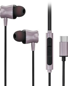 Digimate Drumbeat Wired C-Type Earphones with Built-in Mic Bass Boosted Hands-Free Earphones_CLONE-124