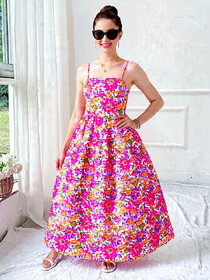 Elara Rayon Casual Summer Maxi Dress For Women