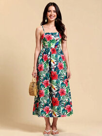 Elara Rayon Flowy Elegant Maxi Dress For Women