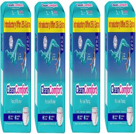 4 Packs of Clean Comfort Disposable Period Panties Combo for Women  Girls Cotton Soft Sanitary Pads L-XL (Pack of 20)