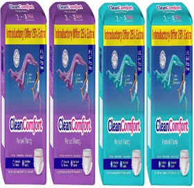 4 Packs of Clean Comfort Disposable Period Panties for Women  Girls Cotton Soft Sanitary Pads M-L + L-XL (Pack of 20)