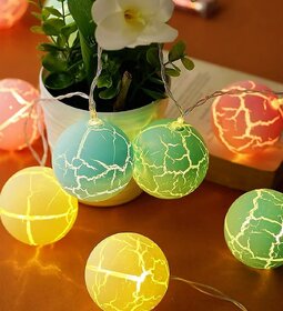 Crack Ball Led String Lights Fairy Lights  Decorative Lights for Diwali, Christmas, Party and Wedding Events (Multi)