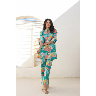 ELARA Women's Floral Co-ord Set - Chic  Comfortable Matching Outfit