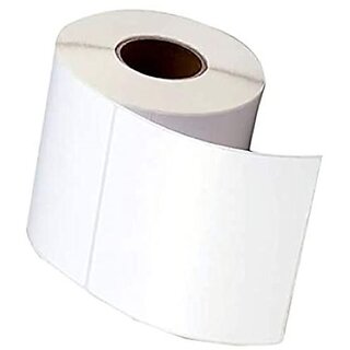 LABELKART   Chromo Label Roll 100x150mm  400 Glossy Self-Adhesive Labels  1-Inch Core  Hot Melt Adhesive  Outside Wound  Compatible with Thermal Transfer Printers  Shipping  Barcode Labels