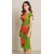 Green Powernet Bodycon Dress For Women