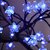 Tabletop Artificial Flower Bonsai Tree Lamp For Home Decor Room Office Party Wedding Christmas Decorations(Blue) - Plas