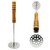 Adultokids Stainless Steel Potato Masher/Pressers with Wooden Handle (Pack of 1) for Lump-Free Mashed PotatoesVegetablesFruitsBeansKitchen Cooking Essential Tools/Accessories (Long 1)