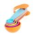 Measuring Spoons Plastic Multicoloured Measurement Spoons with Inter-Locking Ring Holder Embossed Number Measures ML  TPS Long Handle (5pc of Set)