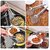 2 in 1Oil Fry Spoon with ClipOil Frying BBQ Filter Stainless Steel Mesh Strainer Kitchen Tool Collapsible Strainer (Steel Pack of 1) (2 in 1 Oil Fry Tool Filter Spoon)