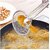 2 in 1Oil Fry Spoon with ClipOil Frying BBQ Filter Stainless Steel Mesh Strainer Kitchen Tool Collapsible Strainer (Steel Pack of 1) (2 in 1 Oil Fry Tool Filter Spoon)
