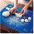 ZELKEY Silicon Fondant Rolling Mat or Silicone Baking Sheet Large with Measurements Stretchable for Kitchen Roti Chapati Cake Pad Cooking Dough Atta Kneading Big Size (Color May Vary)
