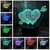 3D Arrow Through The Heart LED Night Light Desk Lamp Wedding Bedroom Decor Lovers  Couple  Sweetheart Best Gift(an Arr