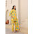 Elara Women's Floral Co-ord Set - Stylish Yellow Top  Bottom