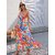 Elara Floral Rayon Elegant Evening Maxi Dress For Women