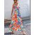Elara Floral Rayon Elegant Evening Maxi Dress For Women