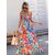 Elara Floral Rayon Elegant Evening Maxi Dress For Women
