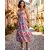 Elara Floral Rayon Casual Summer Maxi Dress For Women