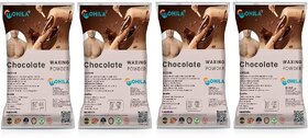 4 Packs of Mohila Hair Removal Chocolate Wax Powder for Men Women Painless Body Hair Removal Wax Powder (100 gm each)