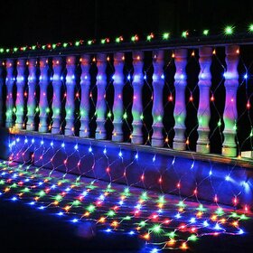 Net Mesh 210feet 72led  for Window Home Diwali Balcony Living Room Decor Decoration, Multicolour