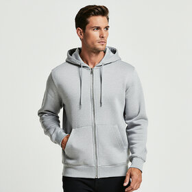 Hellknit Full Sleeve Solid Men Zipper Hoodie