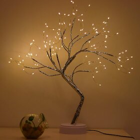 Tree Table Top LED Shimmery Tree Light Battery  USB Powered Touch Switch Pre Lit Twig Branch Light For Decorative